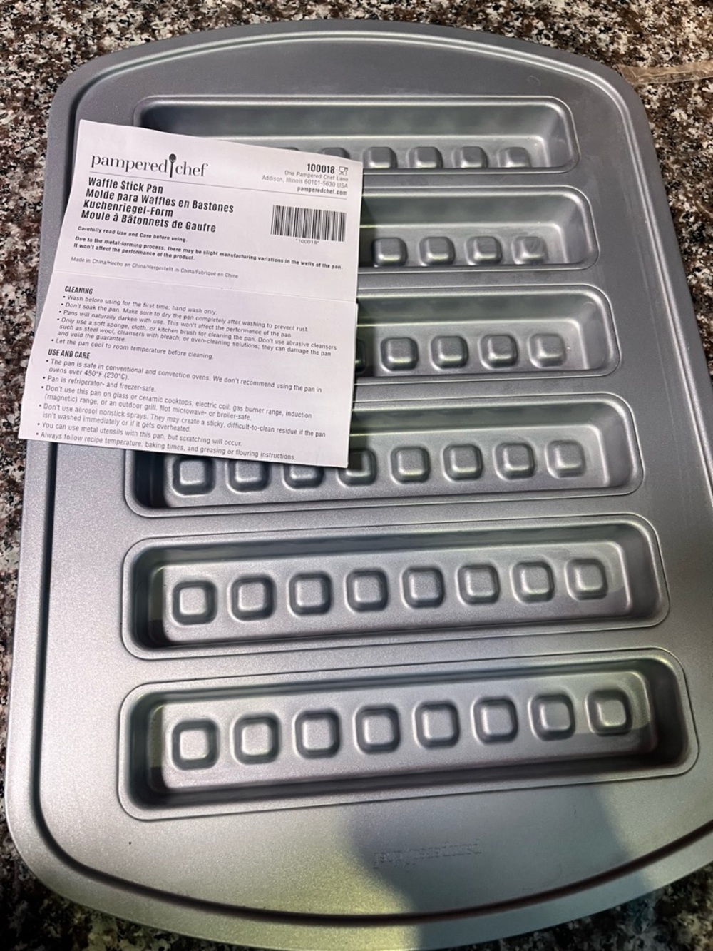 Pampered Chef waffle sticks pan - Picture 2 of 4